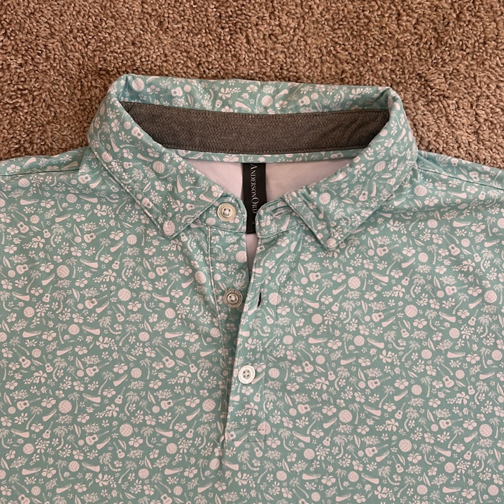 AndersonOrd Trellis Polo - Tropical - Picture 3 of 10